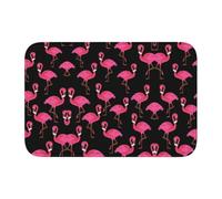 YYHHAOFA Tapis de salle de bain bien conçu, résistant à la décoloration et facile à nettoyer Motif flamants roses 101,6 x 152,4 cm