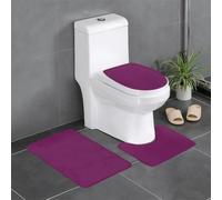 YYHWHJDE Morning Glory Lot de 3 tapis de salle de bain en peluche pour un confort absorbant et une durabilité accrue, 61 x 40,6 cm, violet