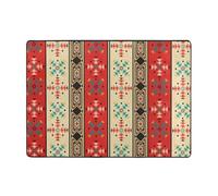 YYHWHJDE Navaho Style Prints Tapis en fausse fourrure bien conçu 203,2 x 147,3 cm - Couvre-lit de sol ultra absorbant et confortable pour salon, chambre à coucher et plus encore