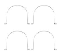 YYIGVMO 4 Pièces Ø 150mm Clips Câble 2 Trous Fixation en Acier Inoxydable, Colliers de Serrage en U, Support de Selle en U à Deux Trous, pour Tuyaux et Câbles