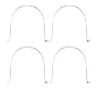 YYIGVMO 4 Pièces Ø 200mm Clips Câble 2 Trous Fixation en Acier Inoxydable, Colliers de Serrage en U, Support de Selle en U à Deux Trous, pour Tuyaux et Câbles