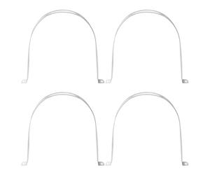 YYIGVMO 4 Pièces Ø 200mm Clips Câble 2 Trous Fixation en Acier Inoxydable, Colliers de Serrage en U, Support de Selle en U à Deux Trous, pour Tuyaux et Câbles