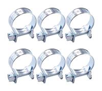 YYIGVMO 6 Pièces 18-20 mm Mini Colliers de Serrage, Galvanisé Colliers de Serrage D'Injection de Carburan, Réglables Collier Durite, pour Conduite de Carburant, Tuyau D'éChappement