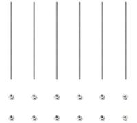 YYIGVMO 6 Pièces M4x150mm Tige Filetée, Tiges Filetées Entièrement en Acier Inoxydable 304, avec 12 Pièces Écrous à Bride Hexagonale, pour Fabrication de Meubles de Machines