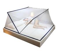 YYLDPFDC Moustiquaire de lit, Moustiquaire Pliable Lit 2 Places, Rideau de Camping Portable, sans Fond, Installation Facile, Maille Fine, pour Chambre à Coucher, Camping 190 x 160 x 80 cm