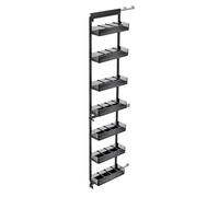 YYLMKMFC-AE 2-7 Niveaux Haute Armoire Support de Rangement Robuste extractible Organisateur Garde-Manger Panier avec Bandes de séparation for Cuisine Salle de Bain(114x485x7tier)