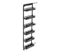YYLMKMFC-AE 2-7 Niveaux Haute Armoire Support de Rangement Robuste extractible Organisateur Garde-Manger Panier avec Bandes de séparation for Cuisine Salle de Bain(160x485x6tier)
