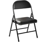 YYLMKMFC Lot de 6 chaises Pliantes Noires/Blanches, Confortables, rembourrées, Lot de 2 et 4 Options Pliables for fête (Lot de 1 Blanc)(Black,2pcs)
