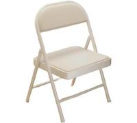 YYLMKMFC Pliage renforcé - Chaise à Dossier Simple for la Maison, siège Portable, Chaise de conférence et de Formation Facile à louer(White,Two)