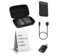 yystao Kit d'accessoires pour enregistreur vocal Plaud Note Pro AI - 1 sac de rangement EVA + 1 étui de protection en silicone + 1 câble de charge magnétique + 1 adaptateur USB-A vers USB-C
