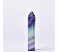 YZWRWRMKTB Colored Fluorite Hexagonal Column Crystal Point Wand Home Decor and Study Room Gifts Ornaments (Size : 60-70mm)