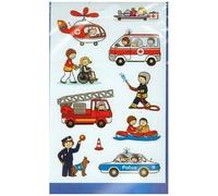 Avery Autocollants ZDesign 54137 – Métiers pompier/policier – Papier