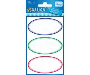 Z-Design Etiquettes de ménage 'ovale'