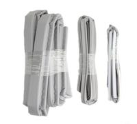 Z-Form Joint d'étanchéité pour fenêtre coulissante en PE et mousse de polyuréthane, gris, 3 m, joint d'étanchéité résistant aux intempéries pour isolation phonique et coupe-vent, montage facile sans