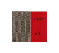 Z-LION Lot de 2 feuilles de papier abrasif diamant pour poncer la pierre, le verre, la céramique (grain 60)