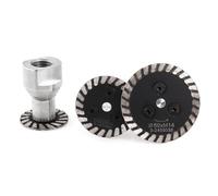 Z-LION Sourcingmap Lot de 2 disques de coupe diamantés avec RemovabIe M14 pour graver le béton et le granit 30-40-50 mm