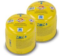 Z.M.C Lot de 2 cartouches de gaz butane 190 g Type C200 pour brûleur à gaz | EN417 et UN2037 - Soupape de sécurité cachée - Diamètre : 8,9 cm - Compatible avec les appareils de perforation