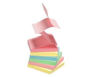 Z-notes repositionnables recy s assorti pastel Info Notes 75 x 75 mm - bloc de 100 feuilles