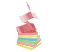 Z-notes repositionnables recy s assorti pastel Info Notes 75 x 75 mm - bloc de 100 feuilles