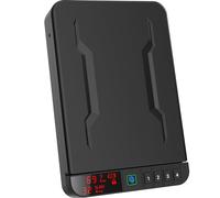 Z ZLJUAN Coffre-fort portable pour pistolet avec écran LCD de température, humidité, empreintes digitales biométriques, verrouillage du clavier rme de poing biométrique pour voyage/maison