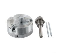 Z011 Mandrin métallique en alliage de zinc avec 3 mâchoires auto-centrant pour mini perceuse électrique Mandrin précis avec filetage 12 x 1 mm Argent Artisanat Industrie (B)