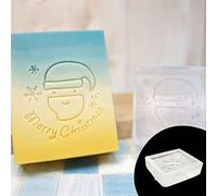 Z0321SD Gaufrage acrylique transparent pour décoration sans poignée | Tampon en acrylique transparent, graphiques saisonniers et texte en anglais, impression décorative pour projets de savon de