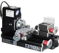 Z20002M - Mini-tour à bois/métal - Prise UE 220 V, 12 V CC 24 W - Moteur 20 000 tr/min - Ø max. 20 mm - Longueur de travail 135 mm - Course X 160 mm, Z 30 mm - Noir