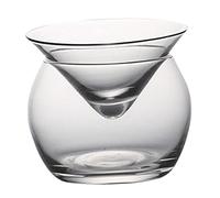 ZAANU Verre Cristal Clair et Lumineux, Tasse Conique et sphérique, for Cocktail Martini, Tasse en Verre créative (S)/1534 (Size : Small)