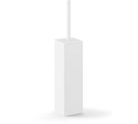 ZACK Brosse à WC en acier inoxydable CARVO Brosse à WC Garniture carrée blanche 40820
