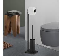Zack LINEA Porte-brosse WC avec brosse, 40572,
