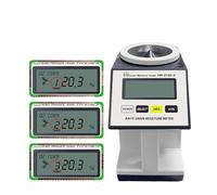 ZADCCS Humidimètre, Thermomètre À Affichage LCD for Grains (soja, Blé, Arachides), Testeur D'humidité, Analyseur