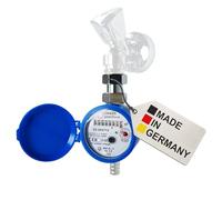 ZÄHLER plattform Compteur d'eau de jardin calibré 2026 - Horloge à eau fabriquée en Allemagne - Robinet Qn 1,5 BL 80 mm 3/4"