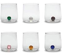 Zafferano Verres Tumbler Bilia - Verre borosilicate fait main 44 cl - Set 6 pièces assortis