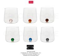 Zafferano Bilia Tumbler - Lot de 6 Verres à Tumbler, Couleurs Assorties