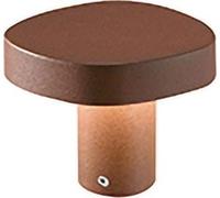 Zafferano Ciottolo - Borne LED d'extérieur IP54 7W 3000K design moderne en aluminium pour jardins et allées - 10 cm Gris foncé