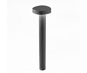 Zafferano Ciottolo - Borne Led D'Extérieur Ip54 7W 3000K Design Moderne En Aluminium Pour Jardins Et Allées - 70 Cm Gris Foncé