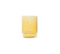 Zafferano Isolano Lot de 4 verres à eau colorés 450 ml Empilables Jaune doré