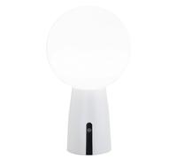 Zafferano - Lampe de table Zafferano Olimpia Pro en aluminium rechargeable avec chargeur USB Aiino, LED variation tactile, prot. IP54, 3000K, usage intérieur/extérieur, h26 cm, Blanc mat