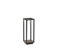 Zafferano, Lampe Home Pro, Lampe de Table Rechargeable et Sans Fil avec Contrôle Tactile, Convient pour le Salon et l'Extérieur, Dimmer, 3000 K, Hauteur 29,4 cm, Couleur Gris Foncé