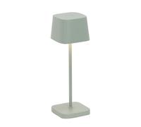 Zafferano - Lampe de table Ofelia LD1880G3 - Sans fil, tactile, variateur, 2200-3000K, sauge