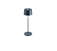 ZAFFERANO set de 3 lampes de table OLIVIA (Gris foncGrigio scuro - Bronzo, 3000K - Aluminium peint et polycarbonate)