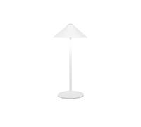 Zafferano, Lampe Pina L Desk, Lampe de Table Rechargeable sans Fil, Contrôle Tactile et Tête Pivotante, Adaptée pour l'Intérieurs et l'Extérieurs, Dimmer, 2200-3000 K, Hauteur 55 cm, Couleur Blanc