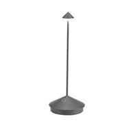 ZAFFERANO set de 3 lampes de table pour l'extérieur PINA (Gris foncGrigio scuro - Bronzo, 3000K - Aluminium peint et polycarbonate)