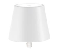 Zafferano, Lampe Poldina Stopper, Lampe-Capuchon Rechargeable Sans Fil avec Contrôle Tactile, Convient pour Salon et Extérieur, Variateur, 2200-3000 K, Hauteur 11 cm, Couleur Blanche