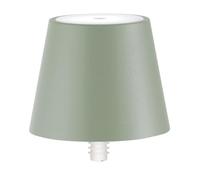 Zafferano, Lampe Poldina Stopper, Lampe-Capuchon Rechargeable Sans Fil avec Contrôle Tactile, Convient pour Salon et Extérieur, Variateur, 2200-3000 K, Hauteur 11 cm, Couleur Sauge
