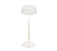Zafferano, Lampe Sister Light Wi-Fi, Lampe de Table Rechargeable et Sans Fil avec Contrôle à Distance, pour Salon et Extérieur, Variateur à Étapes, 2200-4000 K, Hauteur 32,8 cm, Couleur Blanc Perlé