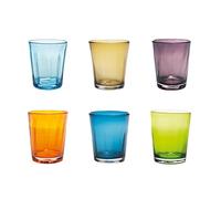 Zafferano Lot de 6 cartons mélangés colorés : aigue-marine, ambre, améthyste, orange, bleu encre, vert pomme