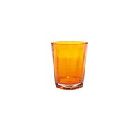 Zafferano Lot de 6 Verres Tumbler Série Bei Couleur Orange en Verre Soufflé à la Main Volante Haute Qualité Artisanale pour Table Élégante