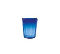Zafferano Lot de 6 Verres Tumbler Série Bei en Verre coloré Bleu, soufflés à la Bouche avec Un Travail Artisanal à la Main de Haute qualité