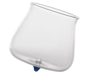 Zafferano Lot De 6 Verres Tumbler Série Pirolo En Verre Borosilicaté Bleu Design Rotatif Et Oblique Résistant Aux Chocs Thermiques Pour Table Moderne